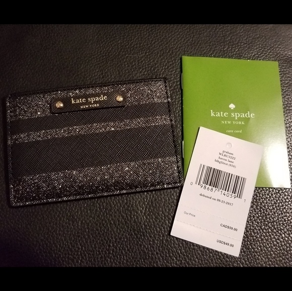 kate spade Accessories - Kate Spade Graham Haven Lane Black Card Case kate spade Accessories - Kate Spade Graham Haven Lane Black Card Case